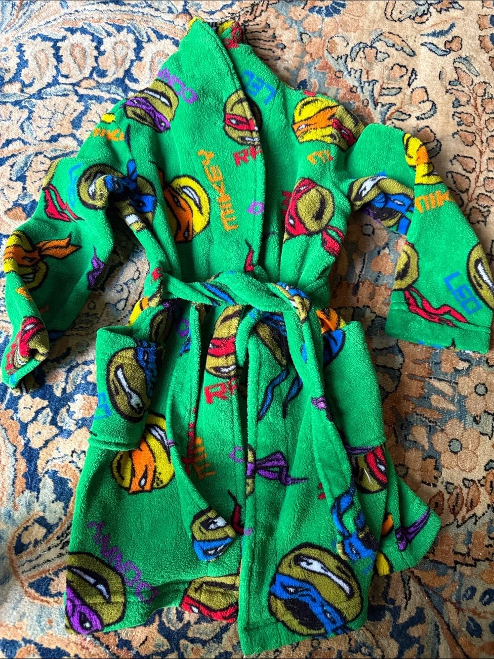 Green Teenage Mutant Ninja Turtles Plush Robe 6y 🐢💚